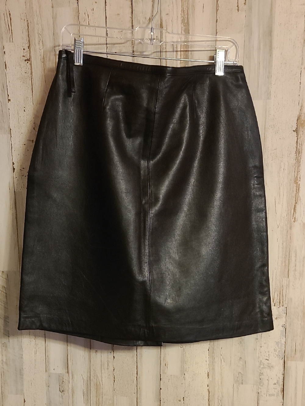 Mixit Black A-Line Leather Skirt